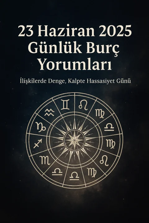 23 Haziran 2025 Günlük Burç Yorumları