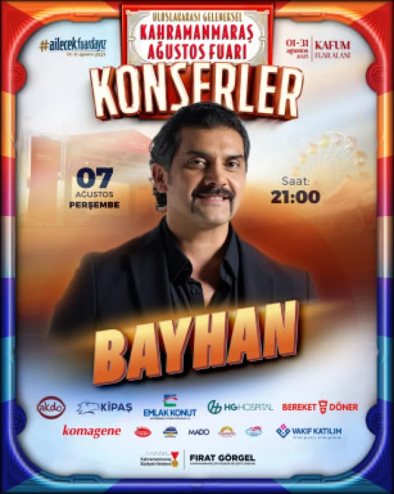 Bayhan, KAFUM'da Perşembe günü konser verecek.